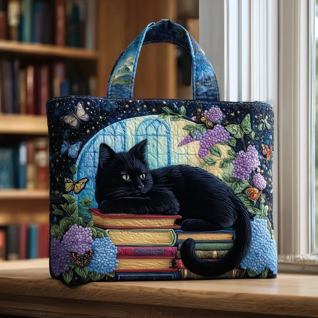 Handmade Black Cat Shoulder Bag
