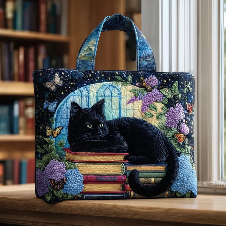 Handmade Black Cat Shoulder Bag