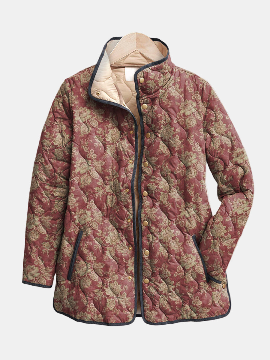 Valcor | Quilted Jacket Damask Plum Sophie
