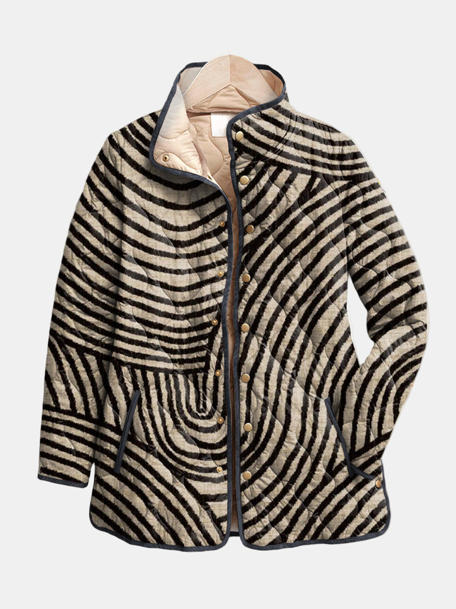Valcor | Quilted Jacket with Drawn Circles Léa