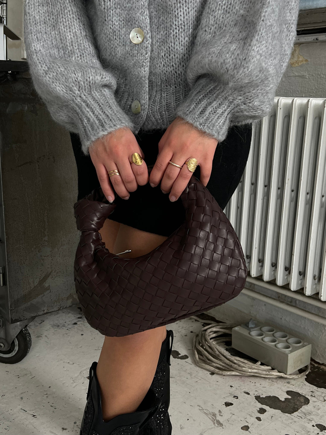 Marigold Woven Mini Handbag