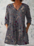 Audrey | Blouse with Long Sleeves and V-Neck
