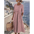 Tess™ | Elegant Midi Dress with a Figure-Flattering Design