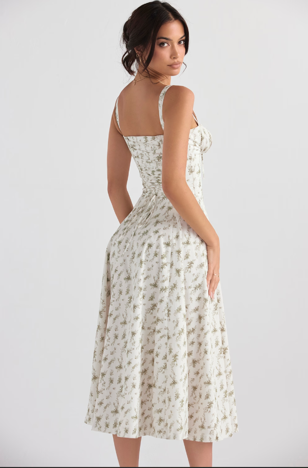 AURORA - CORSET MIDI DRESS