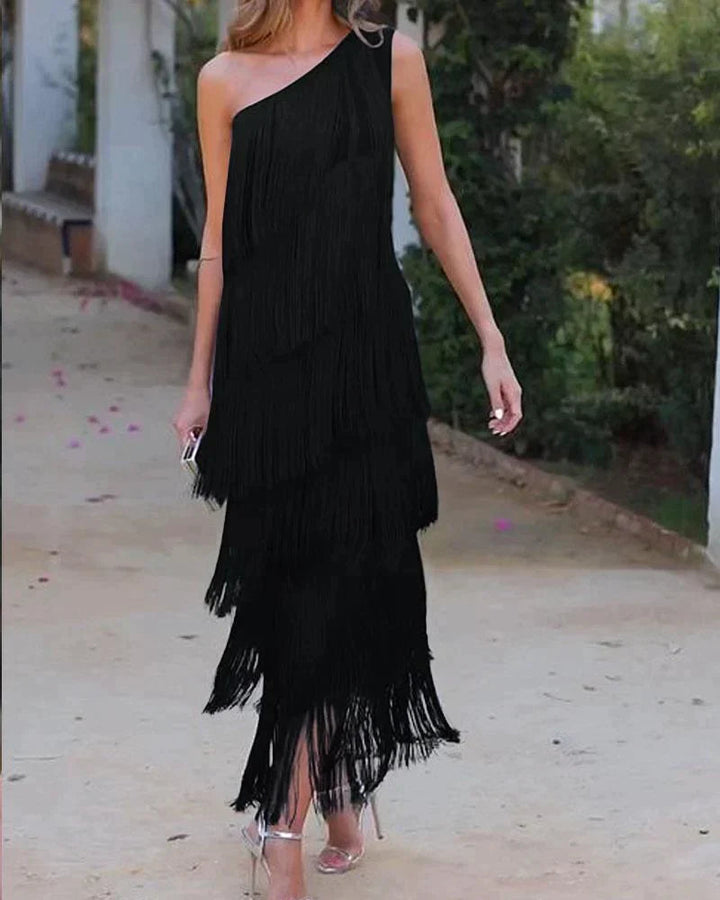 Lauren - Maxi Dress with Fringes