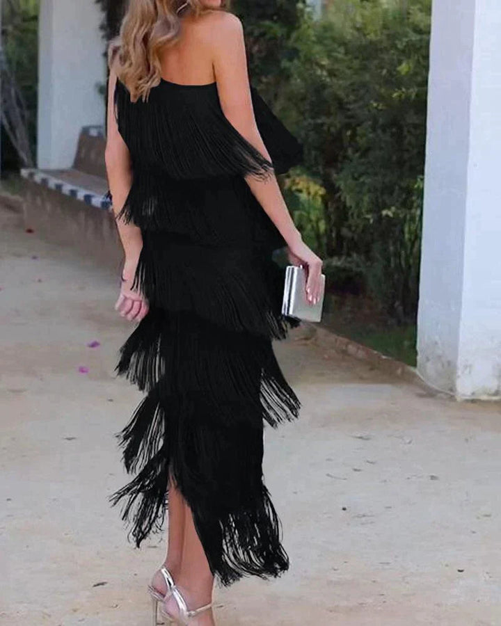 Lauren - Maxi Dress with Fringes