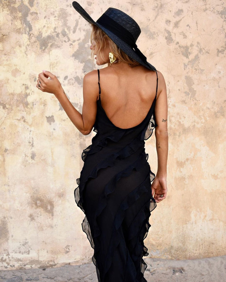 Zara - Ruffle Maxi Dress