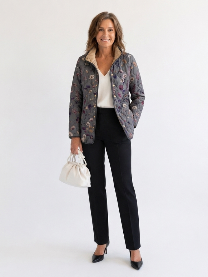 Valcor | Padded Jacket with Dried Flowers Nathalie