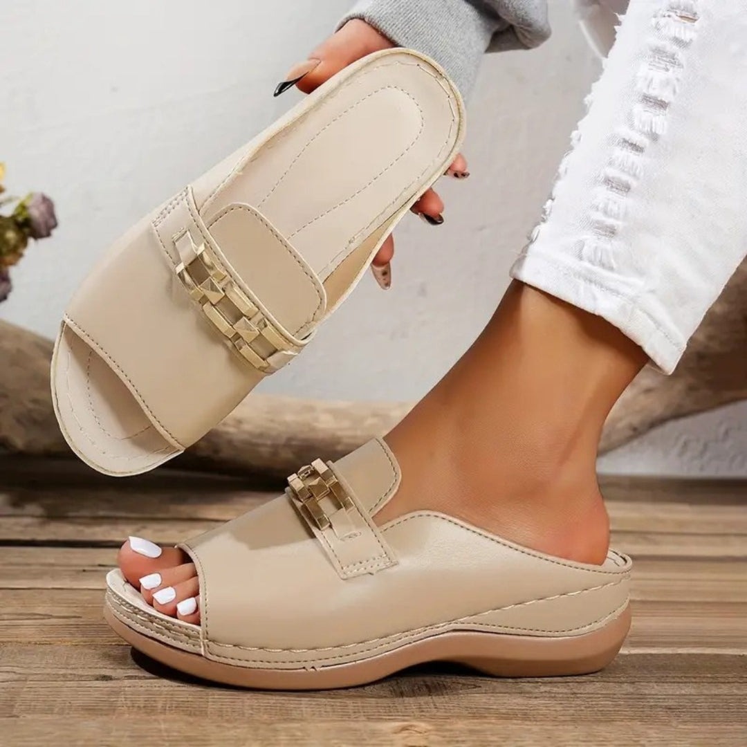 Edith™ | Comfortable Buckle Sandals