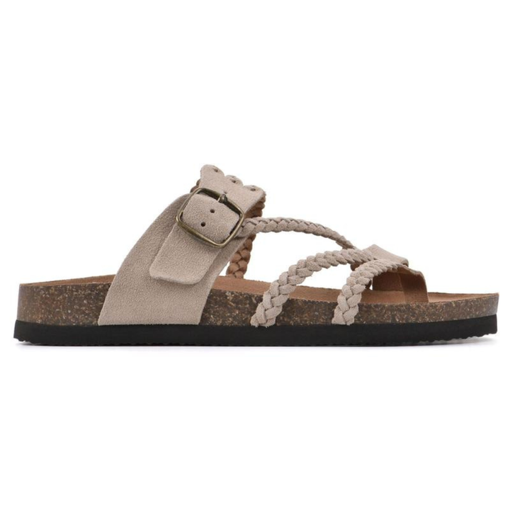 Hayleigh | Woven Cork Sandals