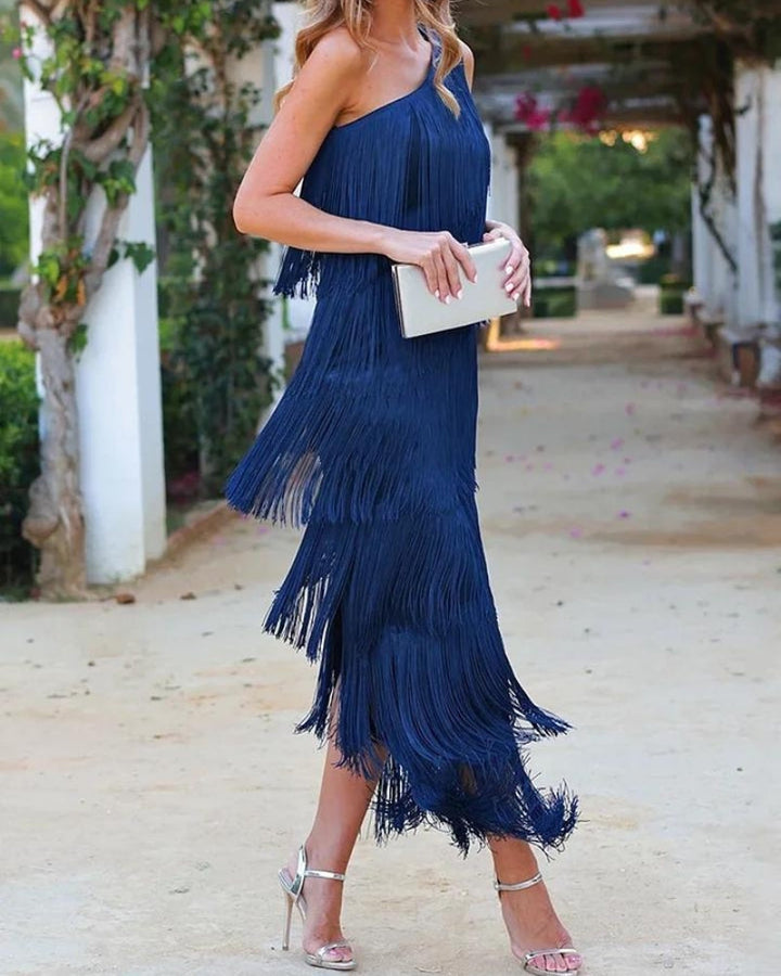 Lauren - Maxi Dress with Fringes