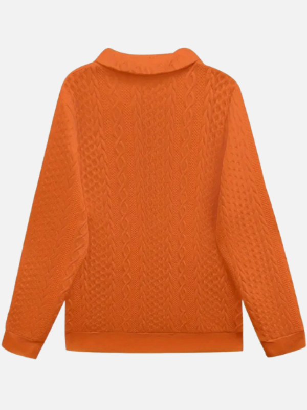 Ida | Half-Zip Pullover in Cable Knit