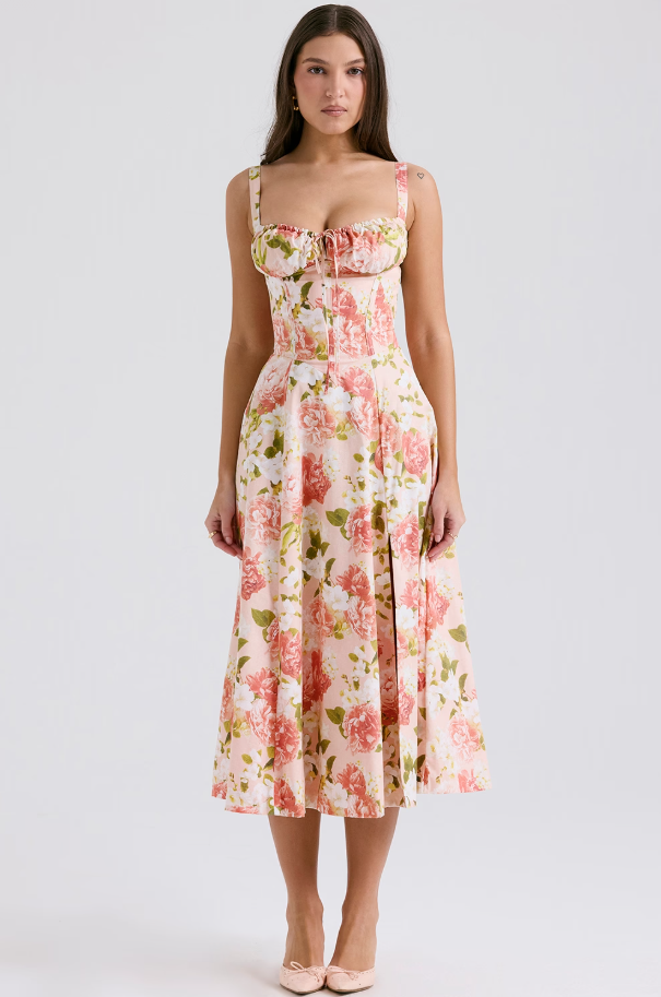 AURORA - CORSET MIDI DRESS