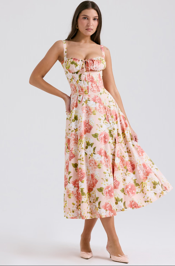 AURORA - CORSET MIDI DRESS