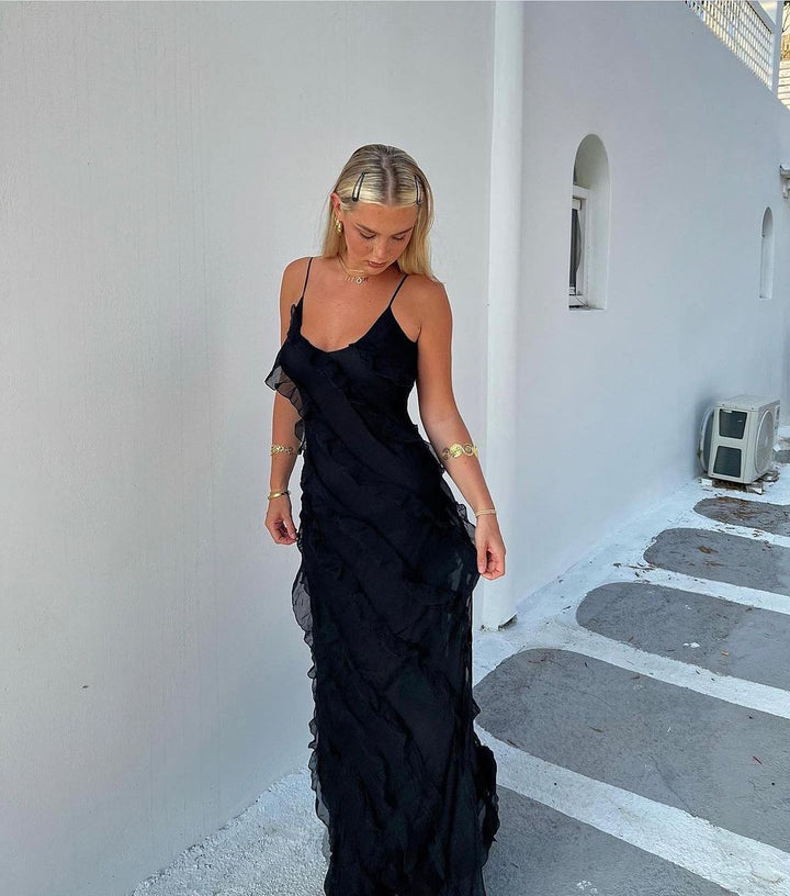 Zara - Ruffle Maxi Dress