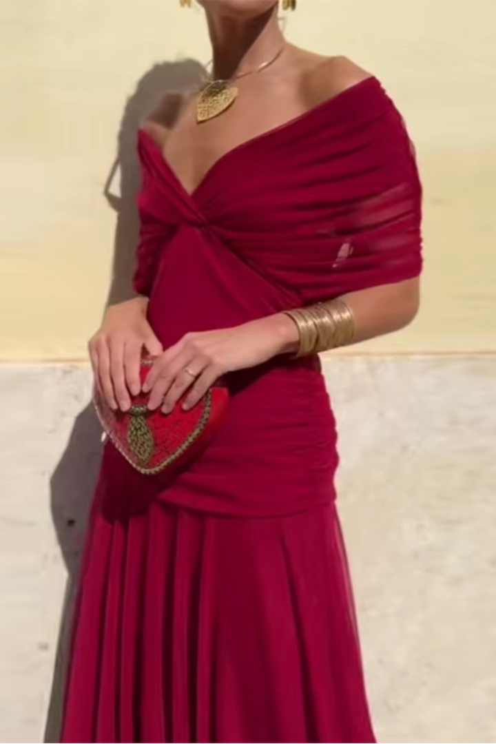 Valentina | V-Neck Maxi Dress