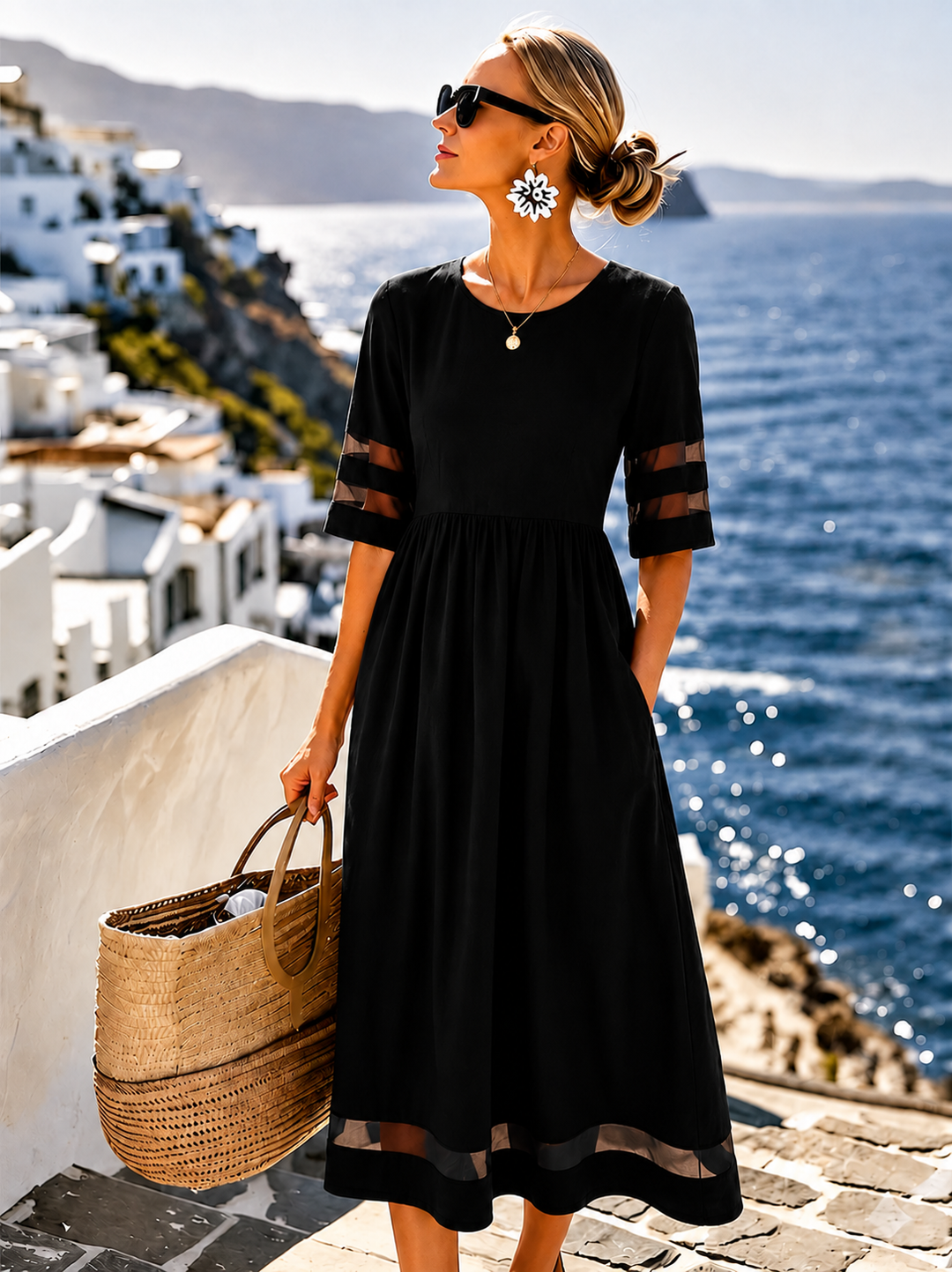 Cerelia | Figure-Hugging Midi Dress with Tummy-Control Effect