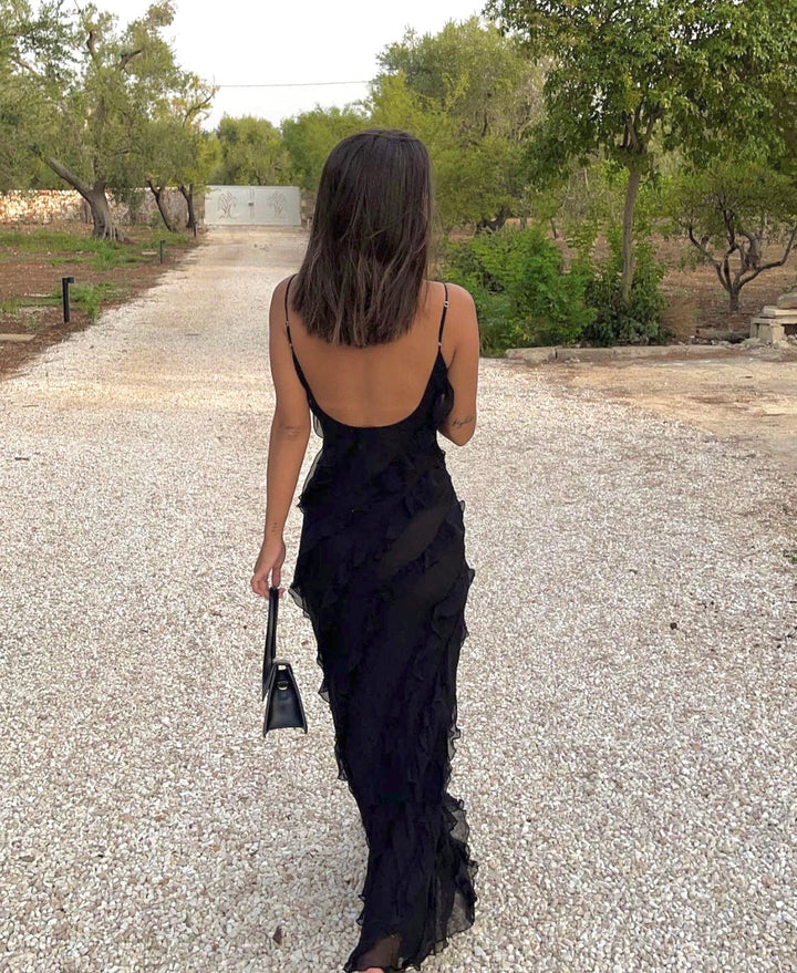 Zara - Ruffle Maxi Dress
