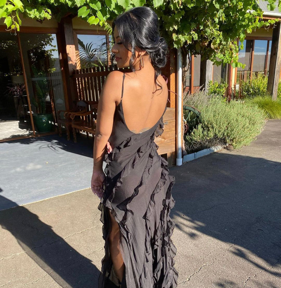Zara - Ruffle Maxi Dress