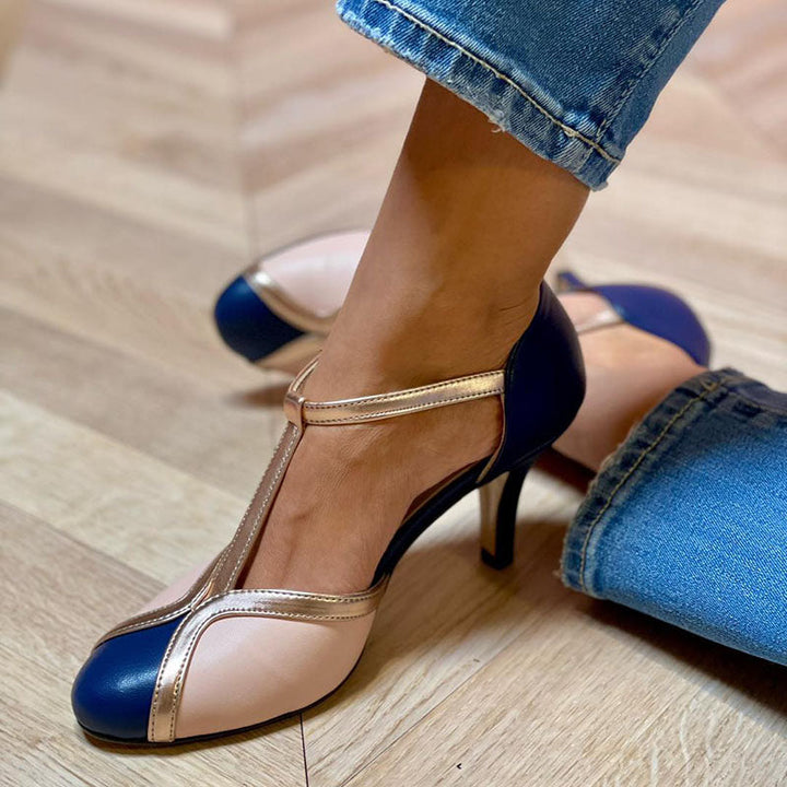Rosana™ - Colourful Round Toe Heels