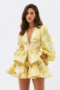 Raelynn - Floral Ruffle Mini Dress