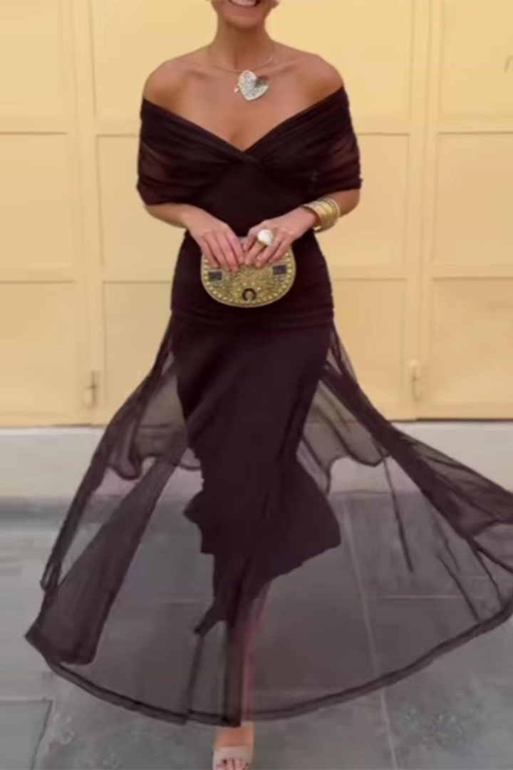 Valentina | V-Neck Maxi Dress