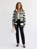 Valcor | Padded Jacket with Graphic Stripes Véronique