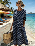 Nadia™ | Coastal Elegance Midi Dress