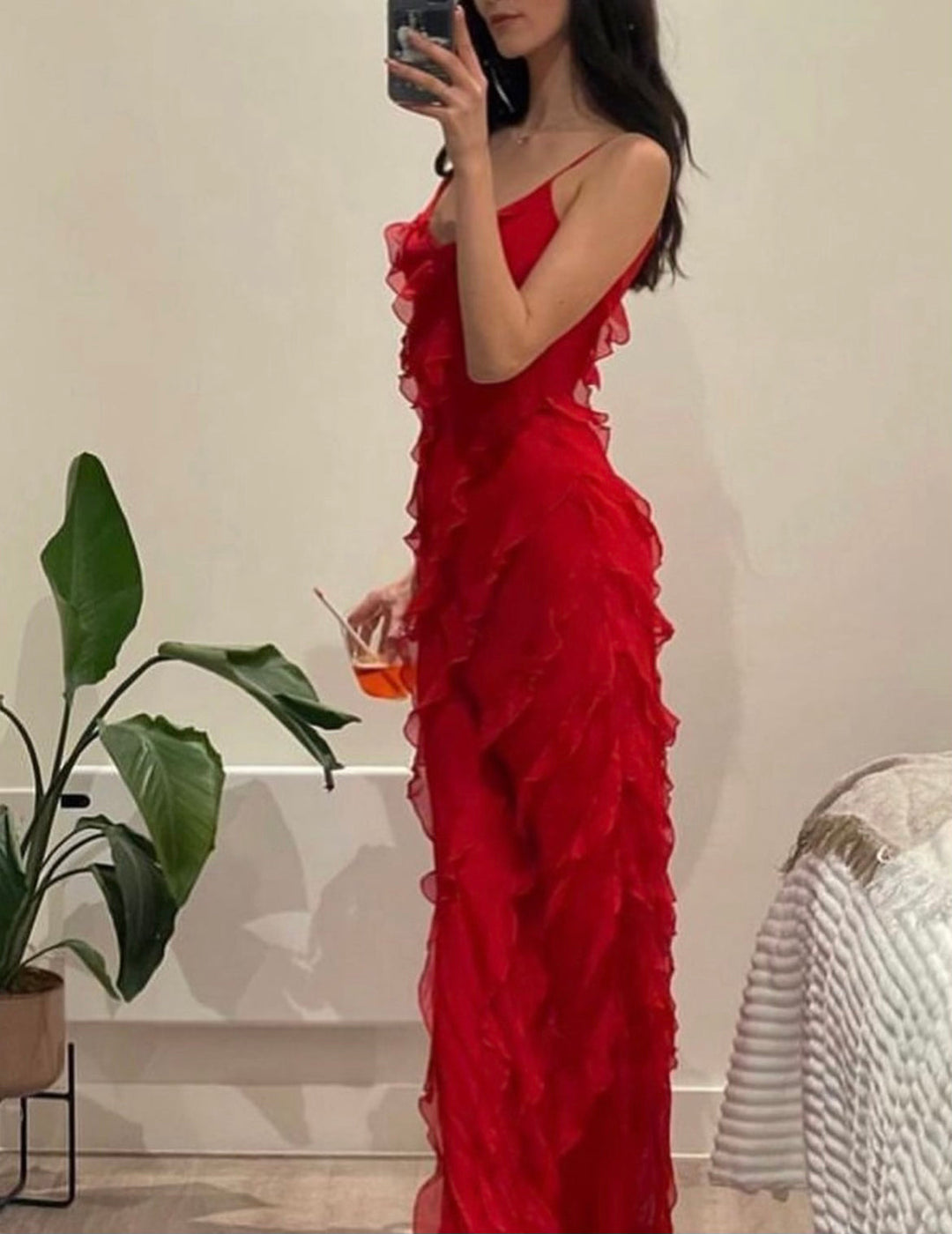Zara - Ruffle Maxi Dress