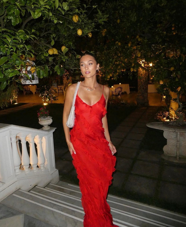 Zara - Ruffle Maxi Dress