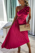 Lizbeth - One-Shoulder Floral Maxi Dress