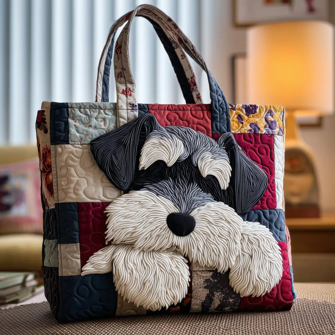 Handmade Bag with Schnauzer