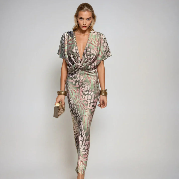 Ariella - Elegant Silk Maxi Dress