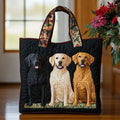 Handcrafted Bag with Three Labradors