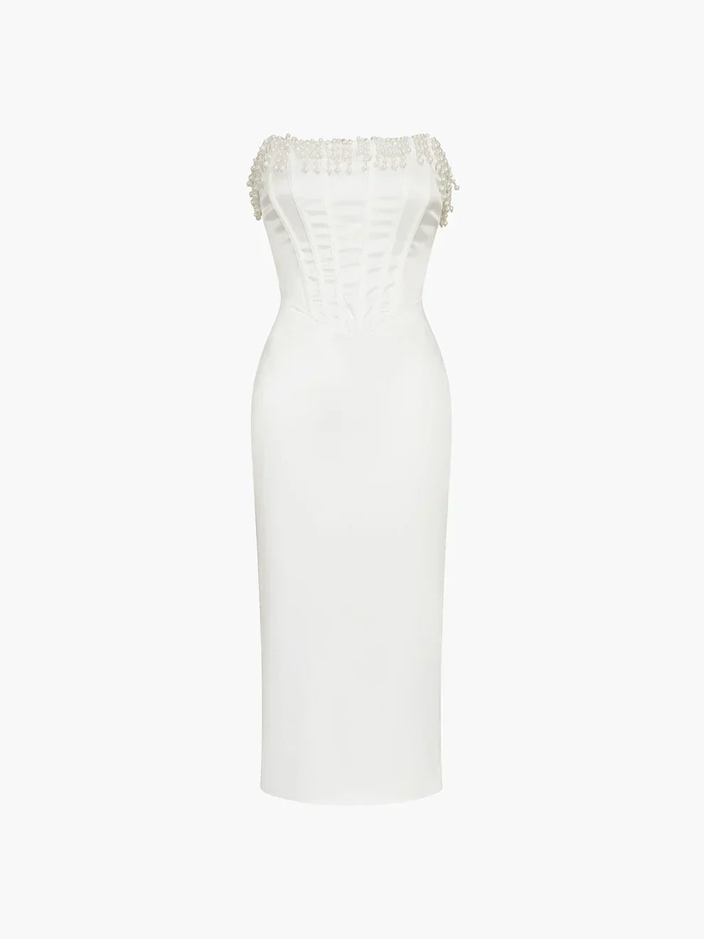 Zahra - Breathtaking Satin Midi Dress
