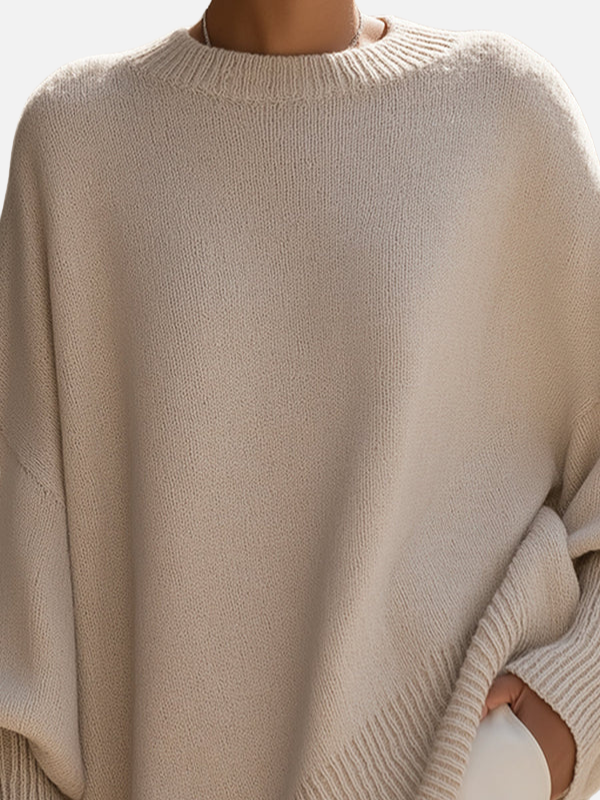 Anne | Soft Oversized Knit Poncho Jumper