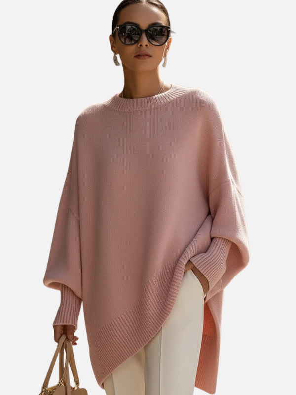 Anne | Soft Oversized Knit Poncho Jumper
