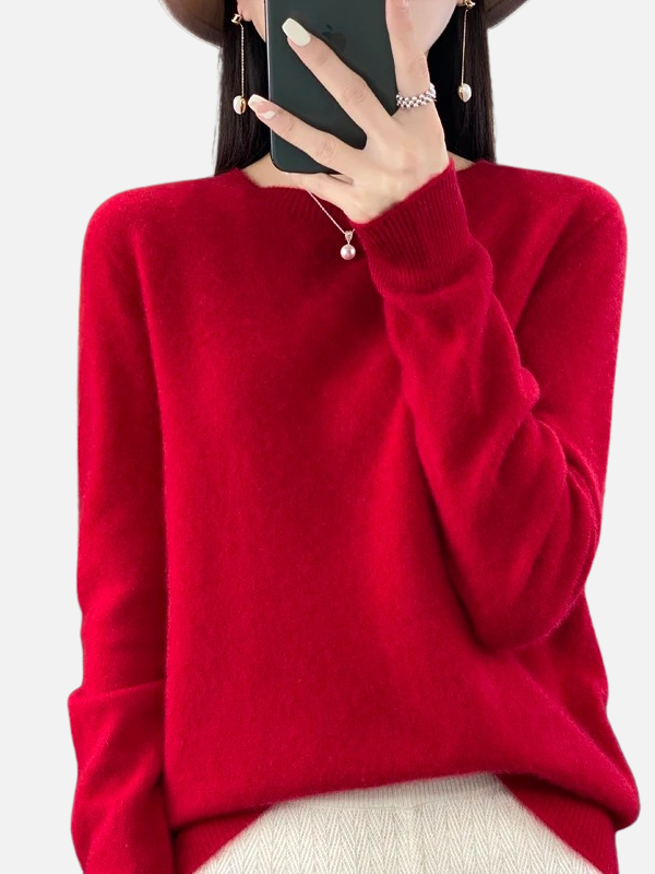 Maria | Soft Knit Jumper with Round Neck
