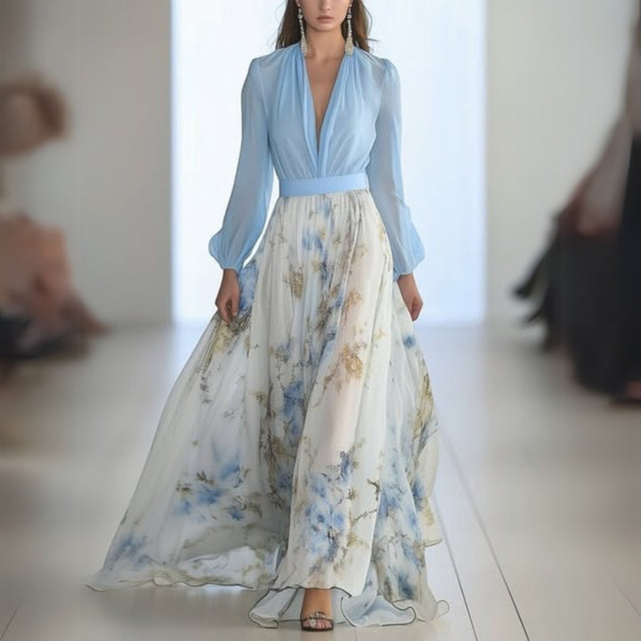 Dolores - Maxi Dress with Floral Print