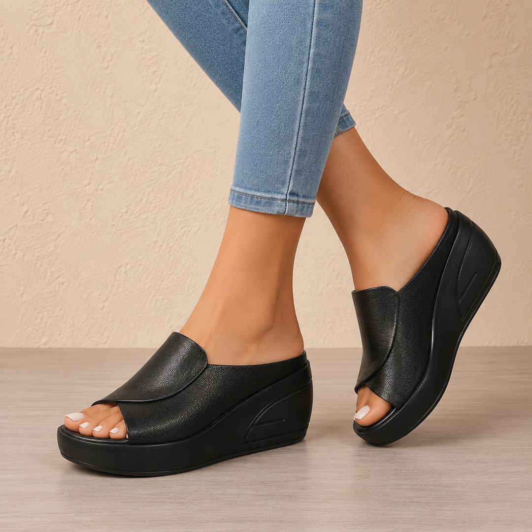 Eliza | Orthopaedic Wedge Sandals to Slip On