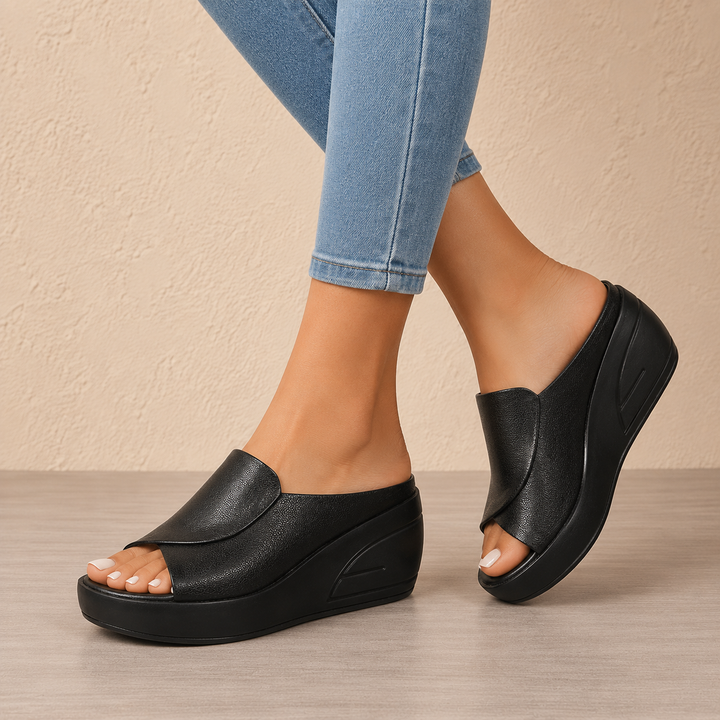 Eliza | Orthopaedic Wedge Sandals to Slip On