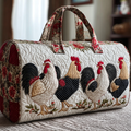 Quilted Travel Bag - Country Chickens
