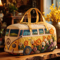 Quilted Travel Bag - Flower Van