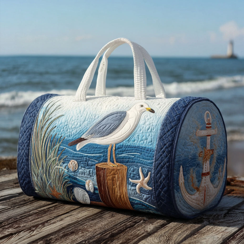 Quilted Travel Bag - Seagull