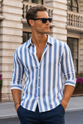 Michael | Riviera Stripe Shirt