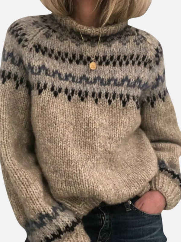 Kirsten | Fair Isle Knitted Jumper, Nordic Pattern