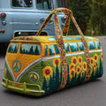 Quilted Travel Bag Hippie Sunflower