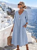 Helena - Casual, Loose Patchwork Lace Dress