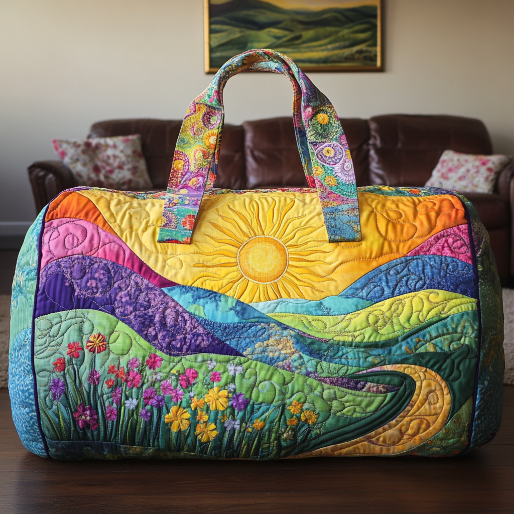 Quilted Travel Bag - Golden Horizon