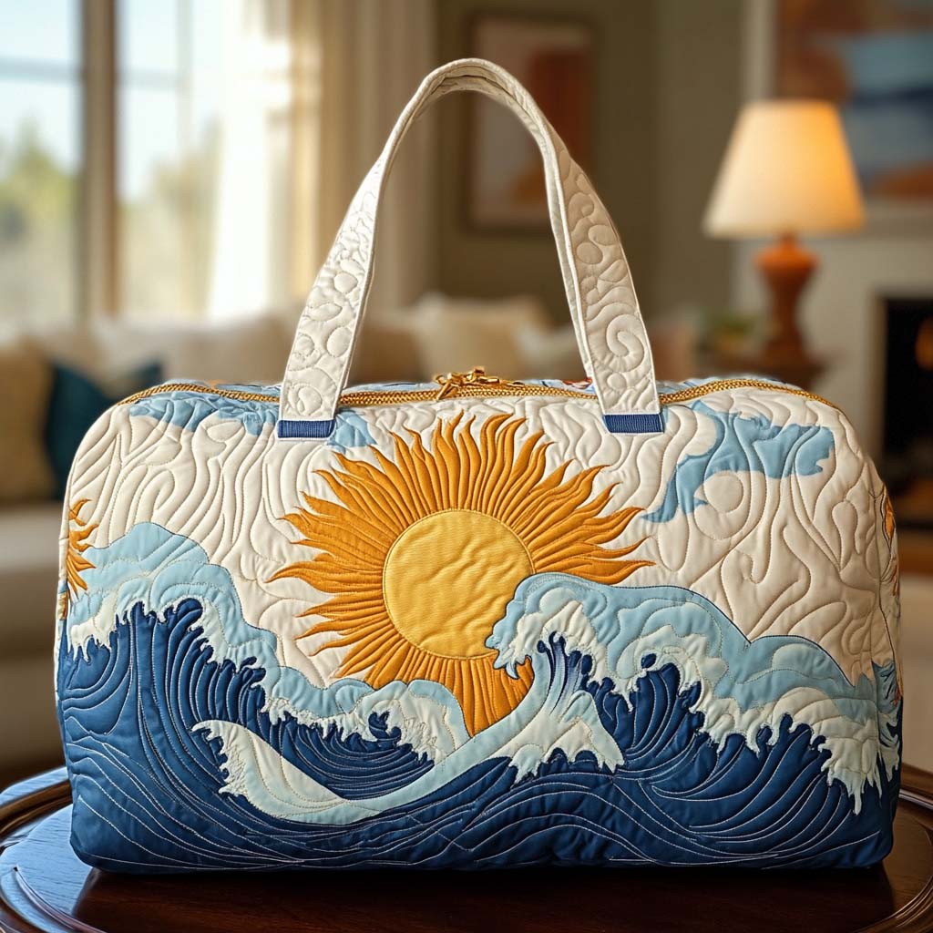 Quilted Travel Bag - Golden Horizon II